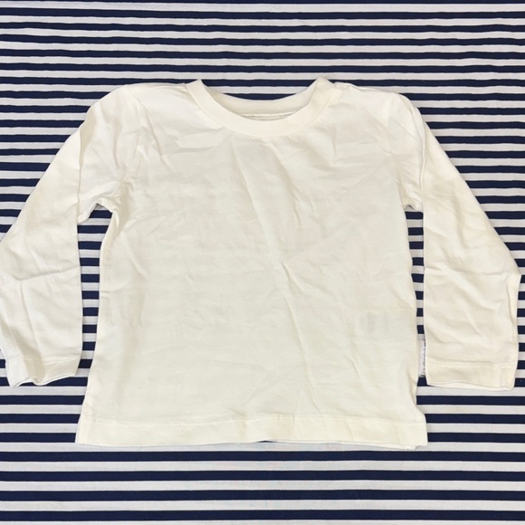 Butterblu Organic Cotton Long-Sleeve Crew Neck Tees Mint Gray White Size 24M - Picture 5 of 7